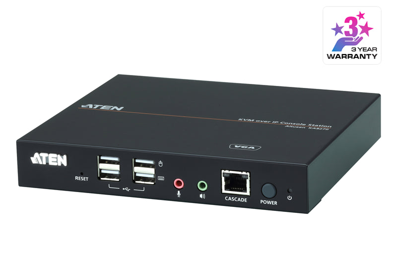 Aten VGA USB KVM Console station for selected Aten KNxxxx KVM over IP series, supports full HD with small form factor design for 0U rack space Aten VGA USB KVM Console station for selected Aten KNxxxx KVM over IP series, supports full HD with small form factor design for 0U rack space